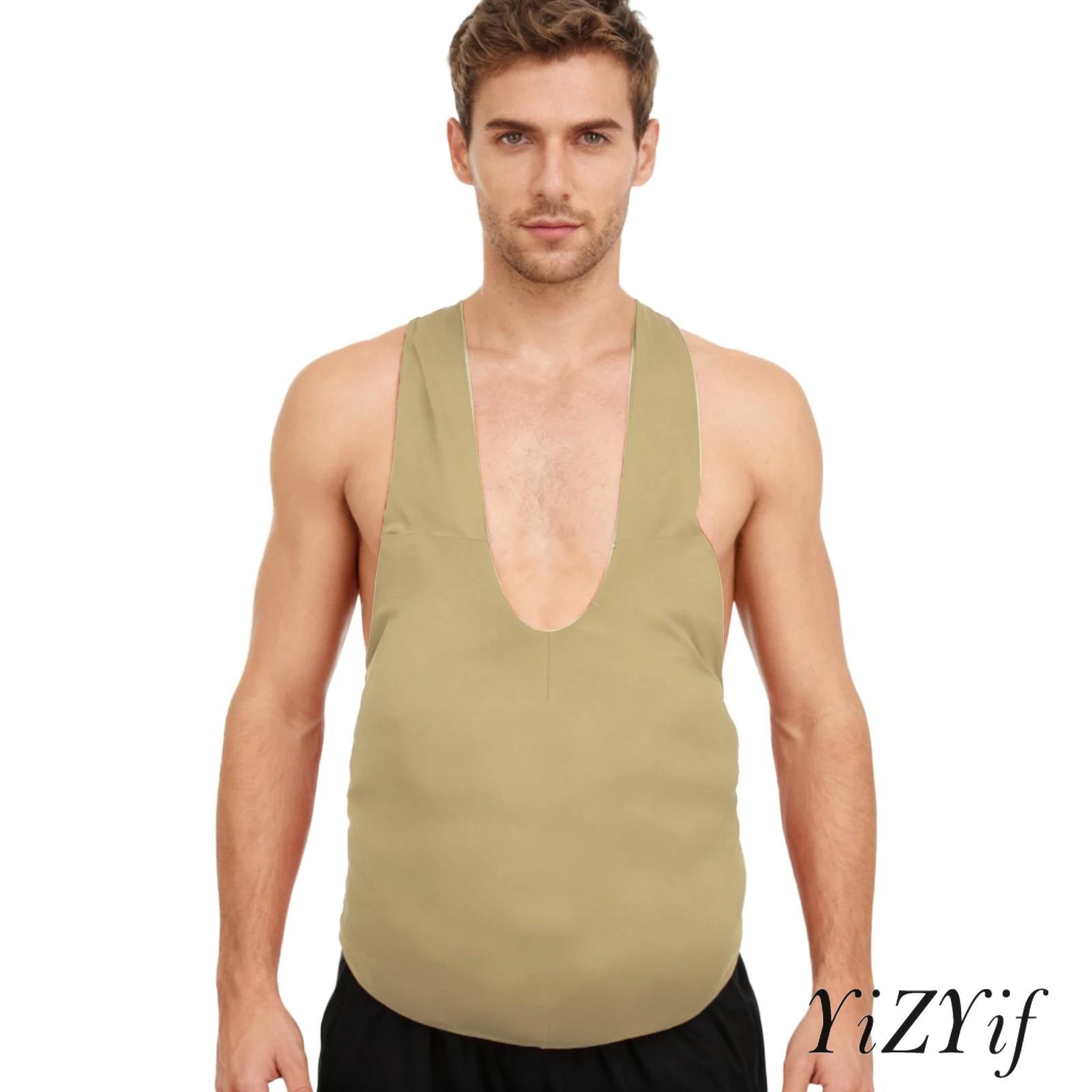 Medieval Men'S Accessories - 1 Pc Fake Belly Padding Adjustable