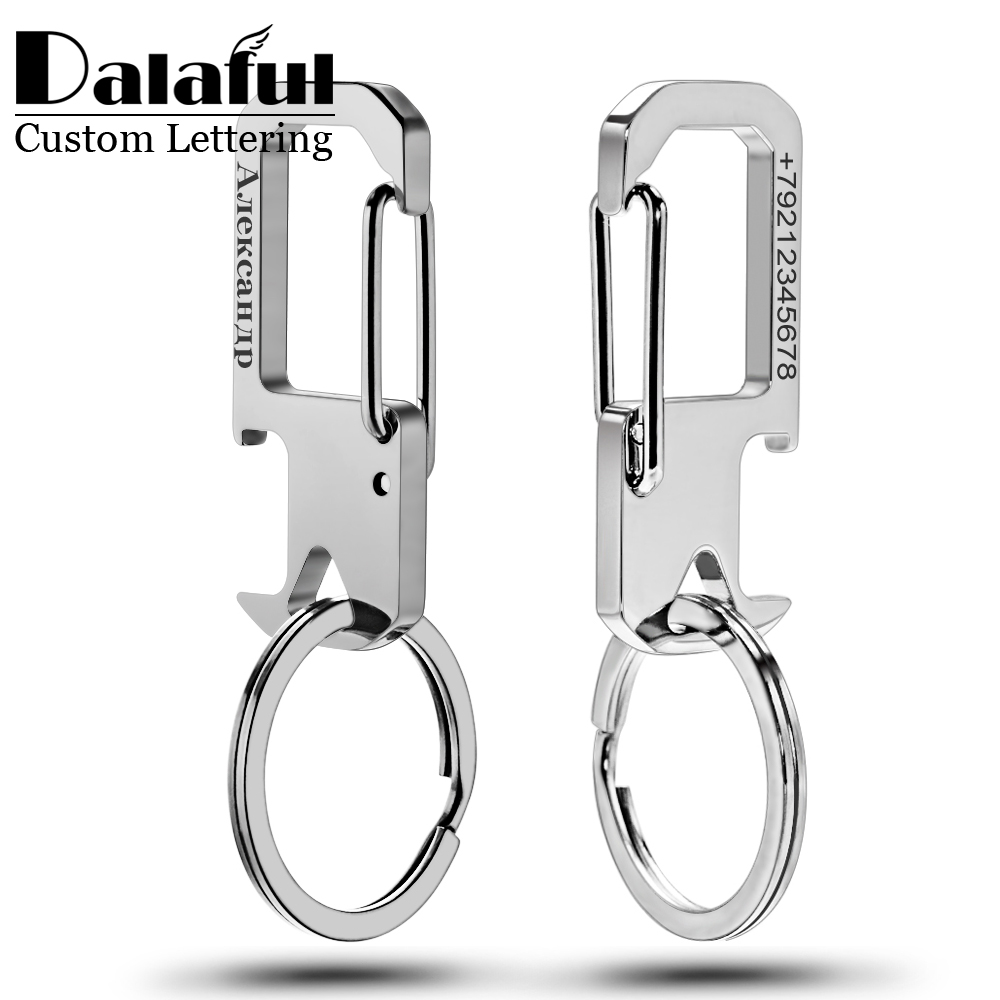 Men Accessories Silver - Stainless Steel Personalized Gift KeyChain Custom