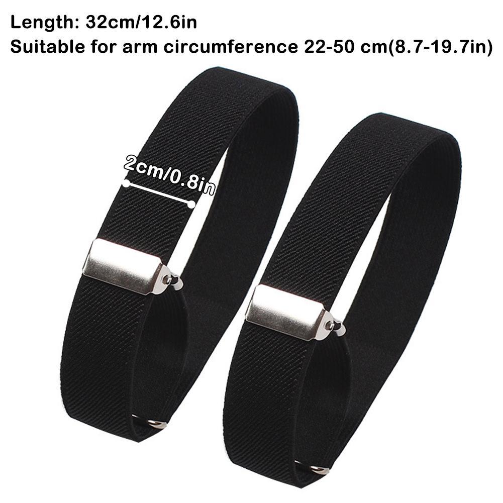 Men Accessories Wedding - 2pcs Adjustable Elastic Armband Shirt Sleeve
