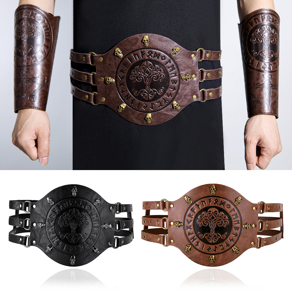 Medieval Men'S Accessories - Medieval wide corset belt, Viking pirate