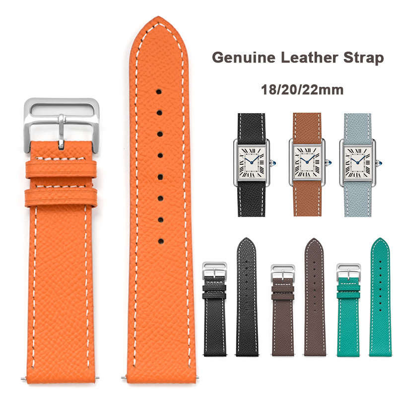 Men'S Accessories London - Universal Genuine Leather Strap for Cartier