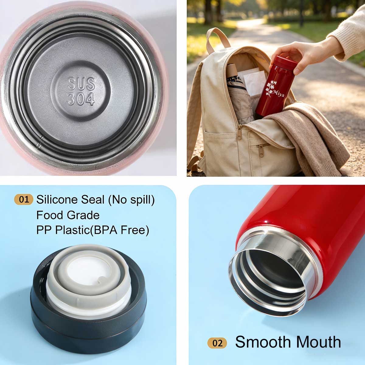Stainless Steel Insulated Slim - огляд і ціна Flask Stainless Steel