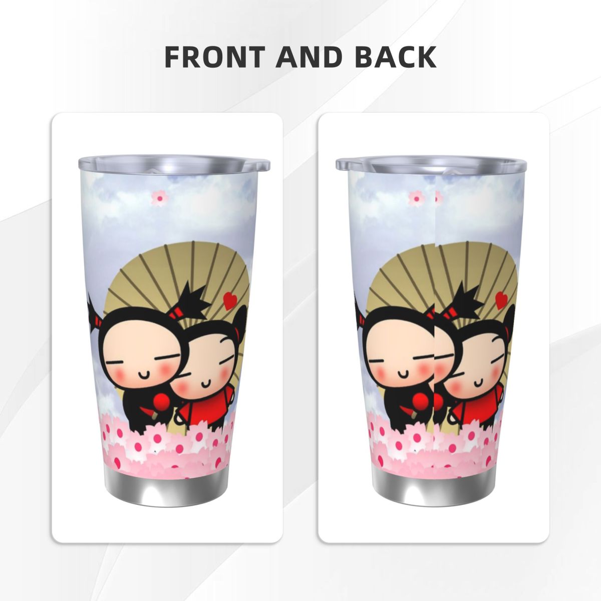 Cute Cartoon Pucca 20oz Stainl - огляд і ціна Flask Stainless Steel