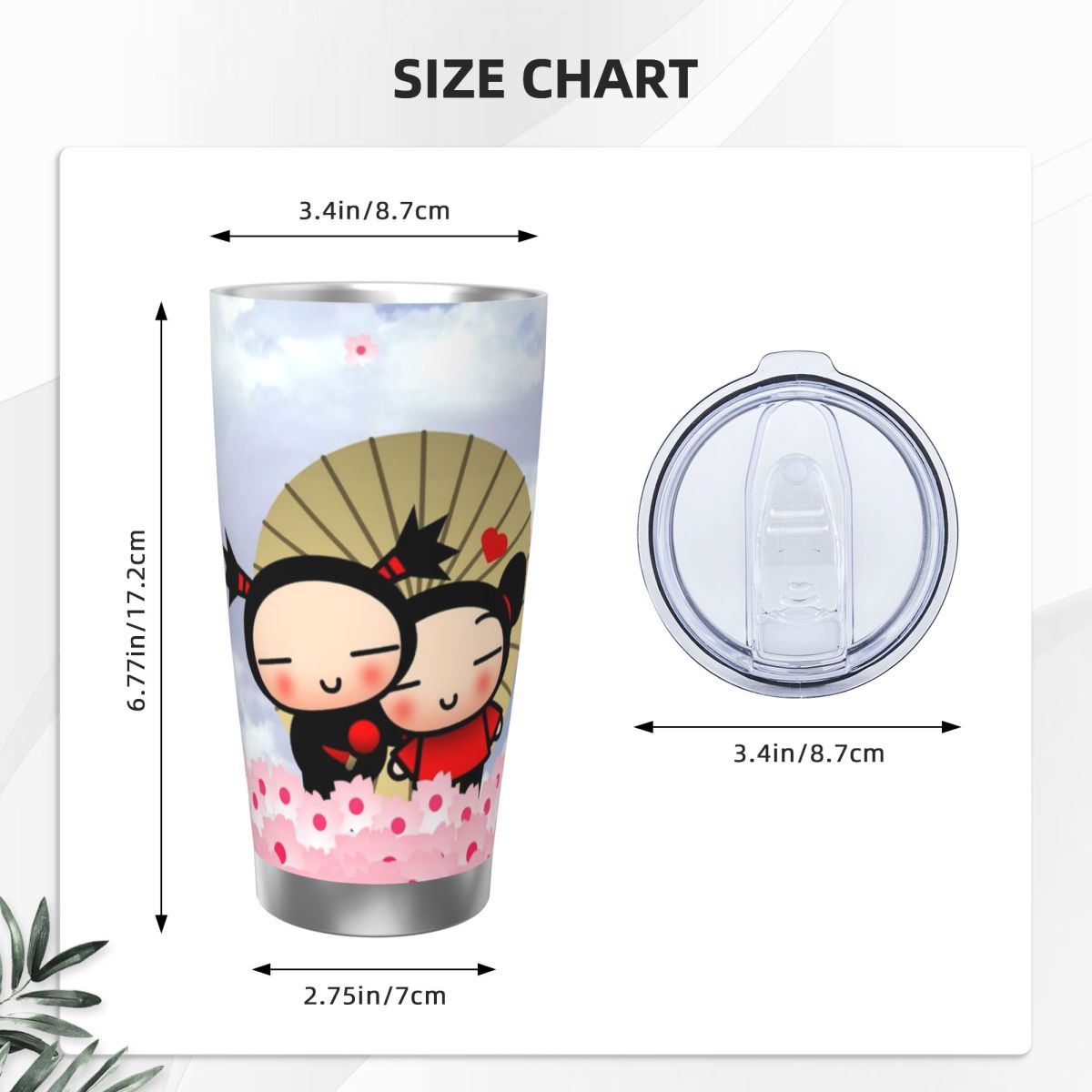 Cute Cartoon Pucca 20oz Stainl - огляд і ціна Flask Stainless Steel