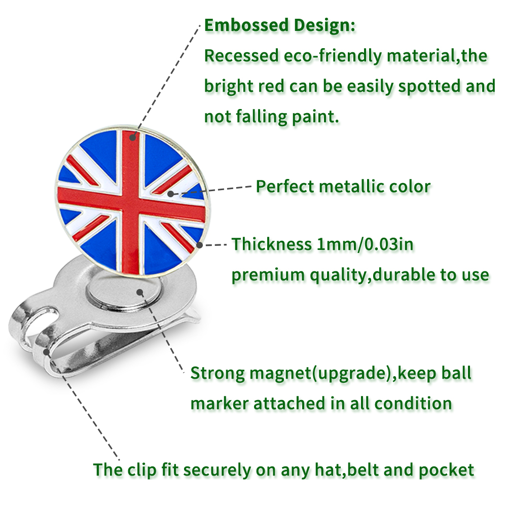 Caiton 4Pcs Golf Hat Clips Mag - огляд і ціна Men'S Accessories Uk