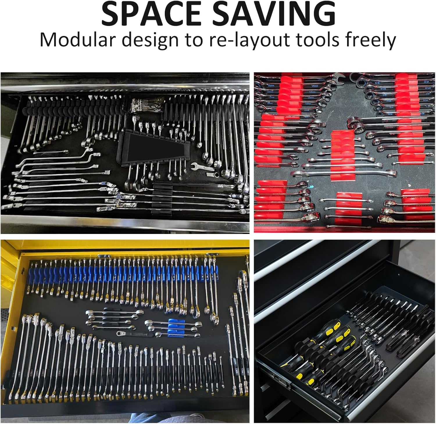 48Pcs Modular Wrench Organizer - огляд і ціна Men Accessories Drawer