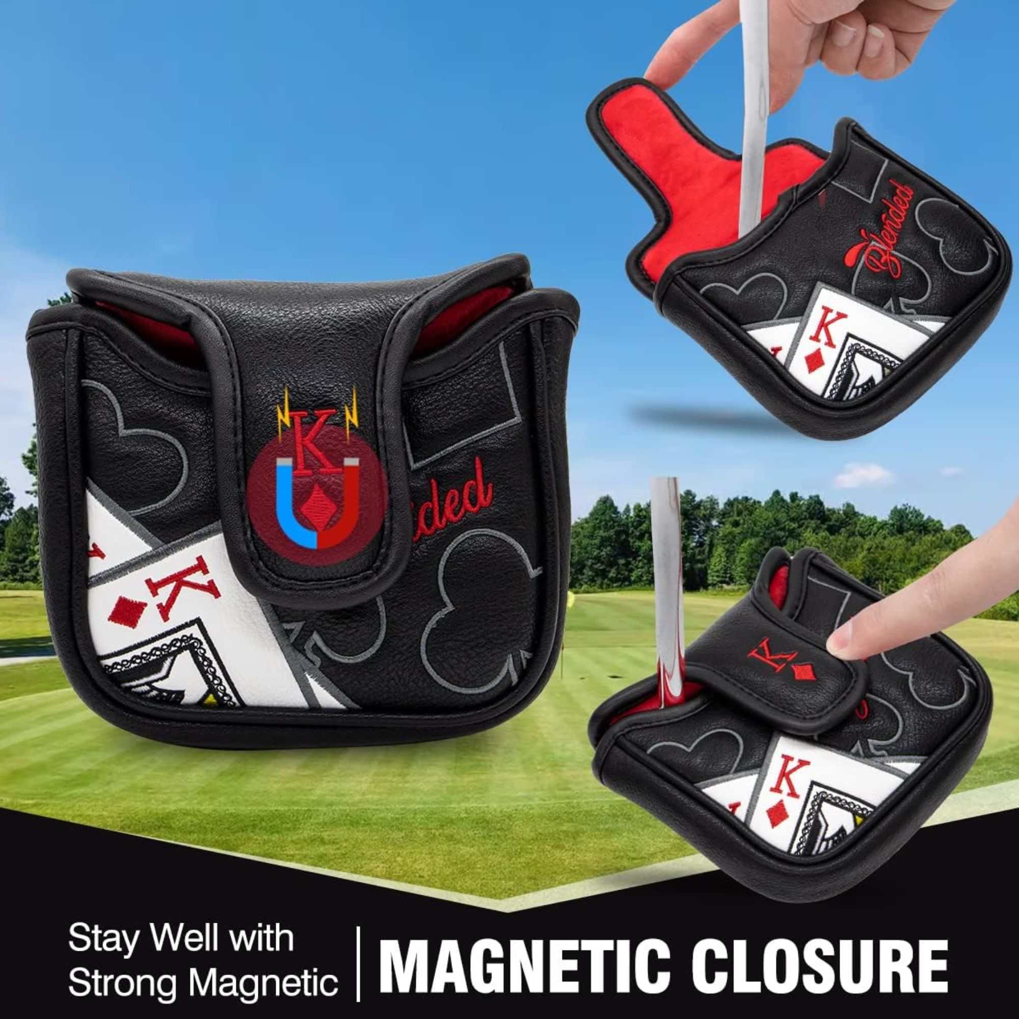 King Of Hearts Embroidered Mal - огляд і ціна Men Accessories Gift