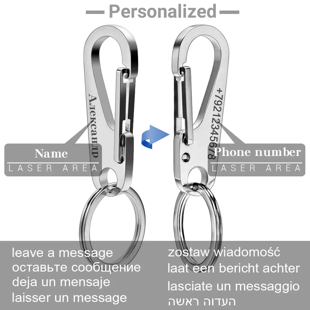 304 Stainless Steel Keyring Pe - огляд і ціна Men Accessories Silver
