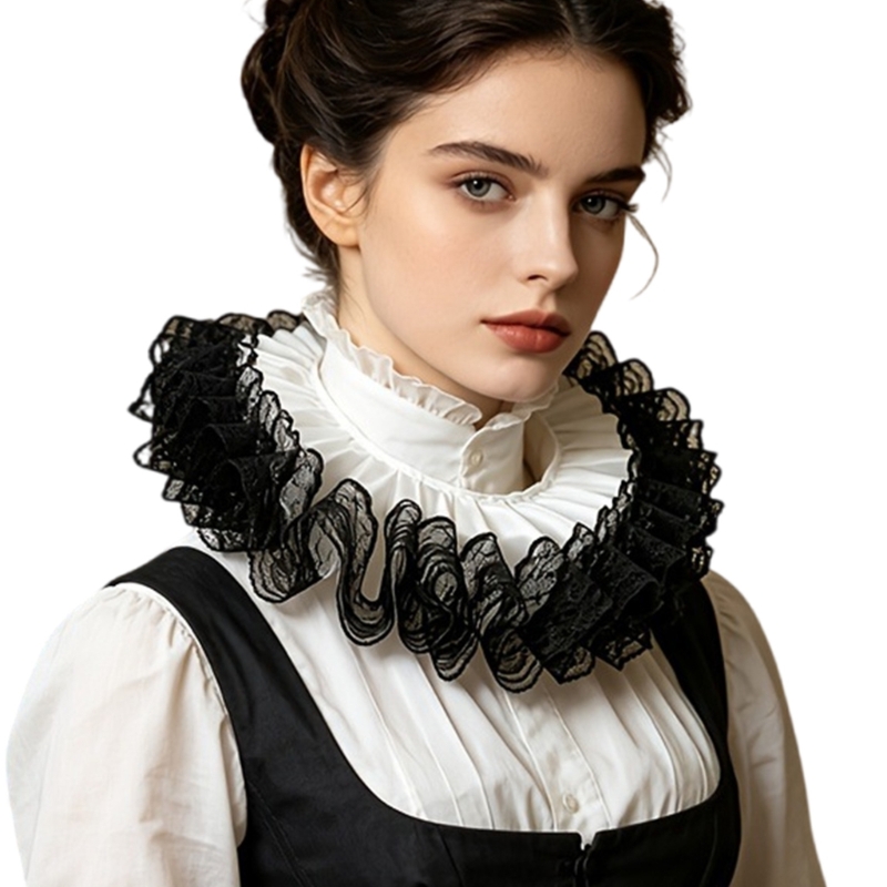 Victorian Layered Lace Ruffle  - огляд і ціна Men'S Victorian Accessories