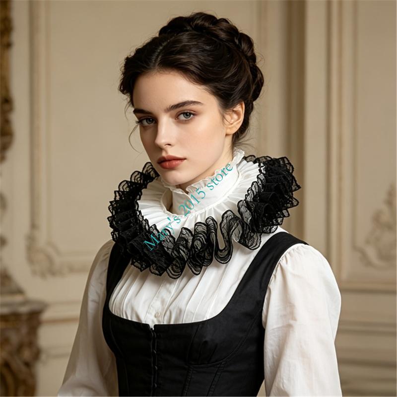 Victorian Layered Lace Ruffle  - огляд і ціна Men'S Victorian Accessories