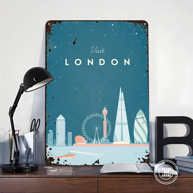 London Metal Poster Custom Wal - огляд і ціна Men'S Accessories London