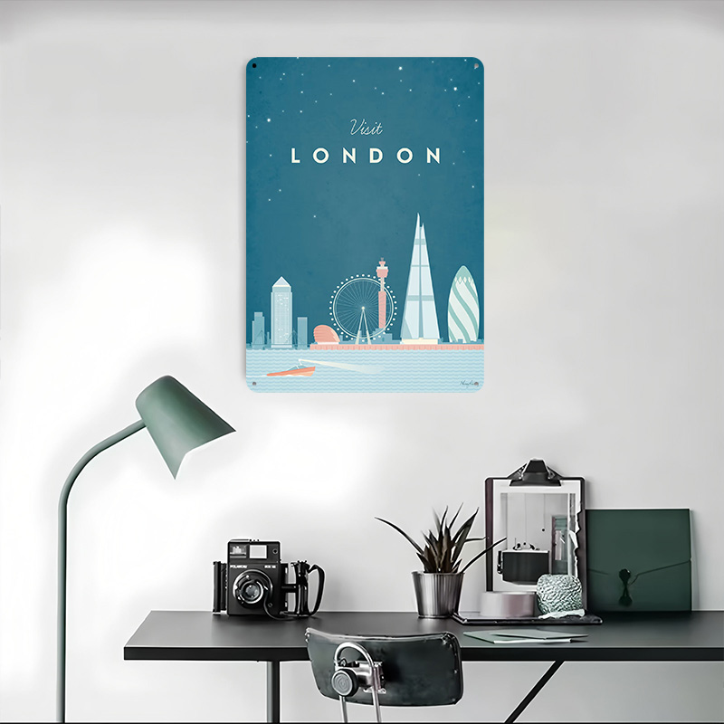 London Metal Poster Custom Wal - огляд і ціна Men'S Accessories London