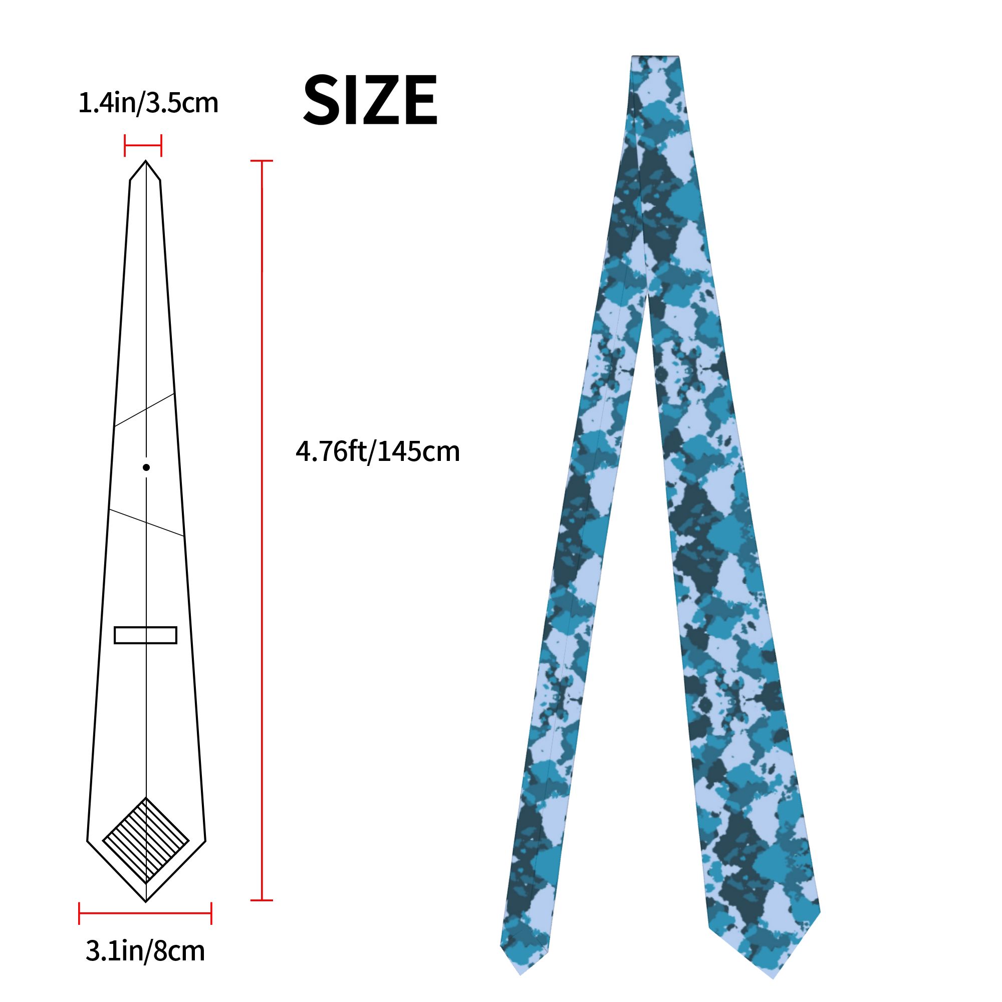 Camouflage Men Neckties Slim P - огляд і ціна Men Accessories Wedding