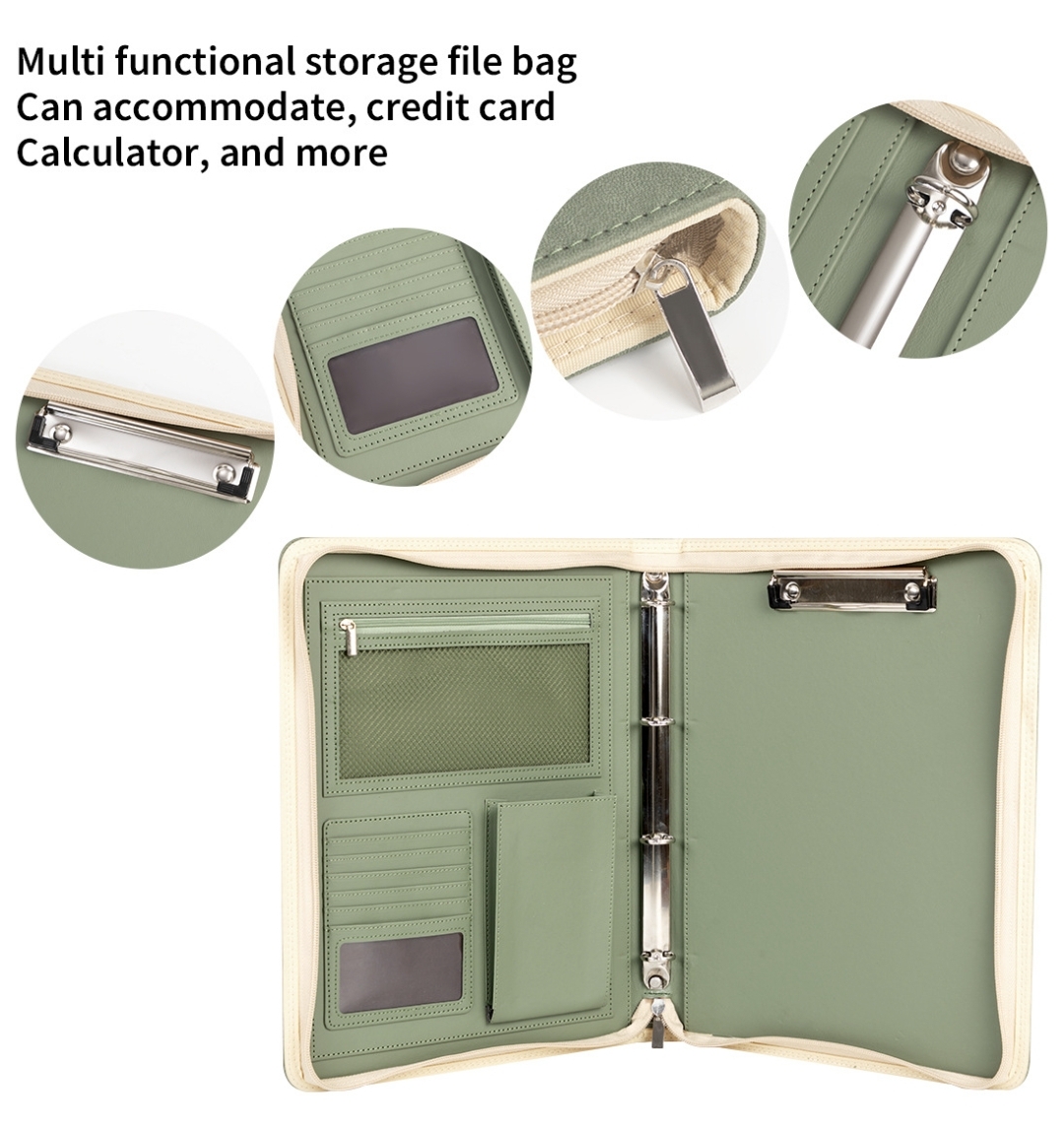 New A4 Zippered Padfolio Folde - огляд і ціна Men Accessories Box