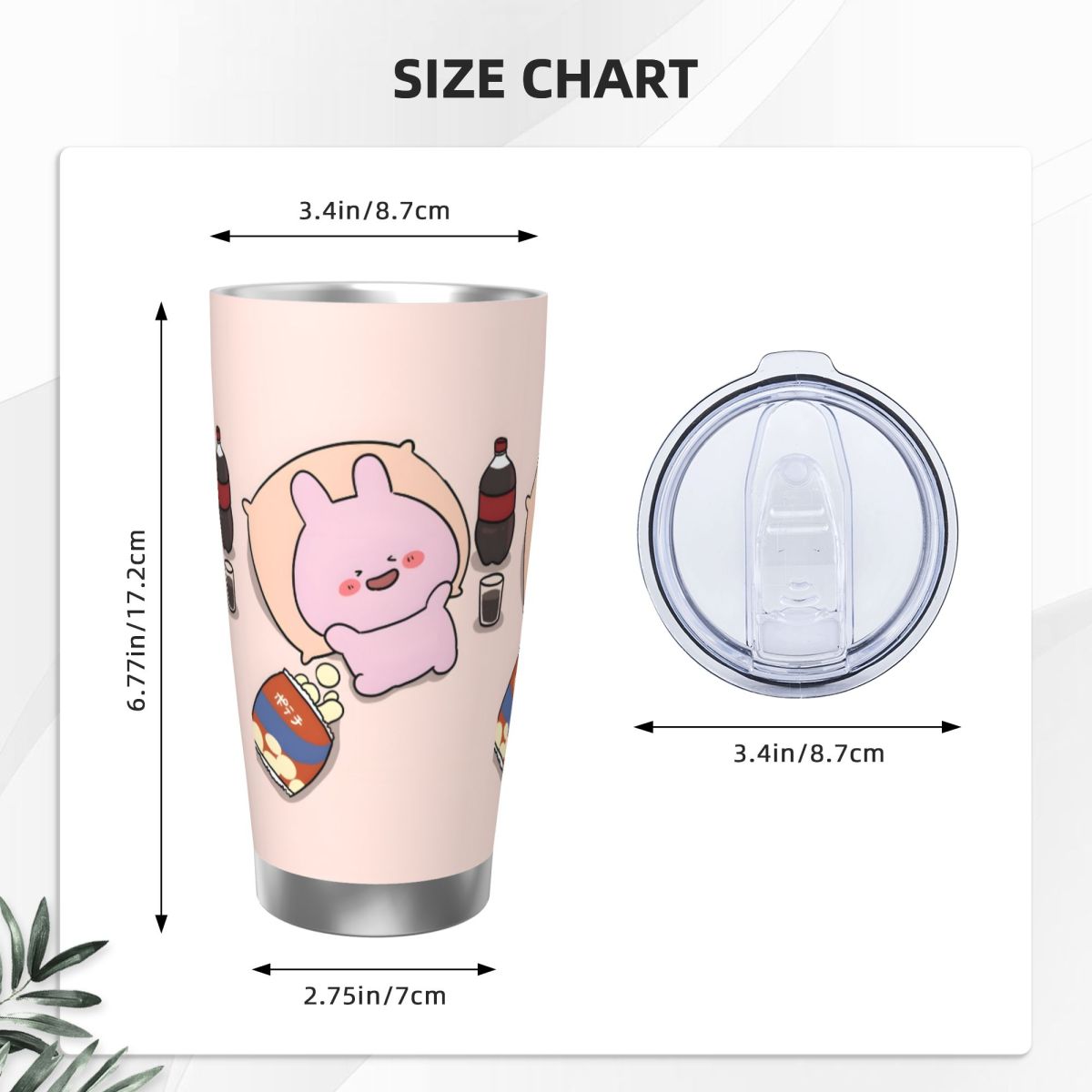 Asamimichaan Cute Asamimi 20oz - огляд і ціна Flask Stainless Steel