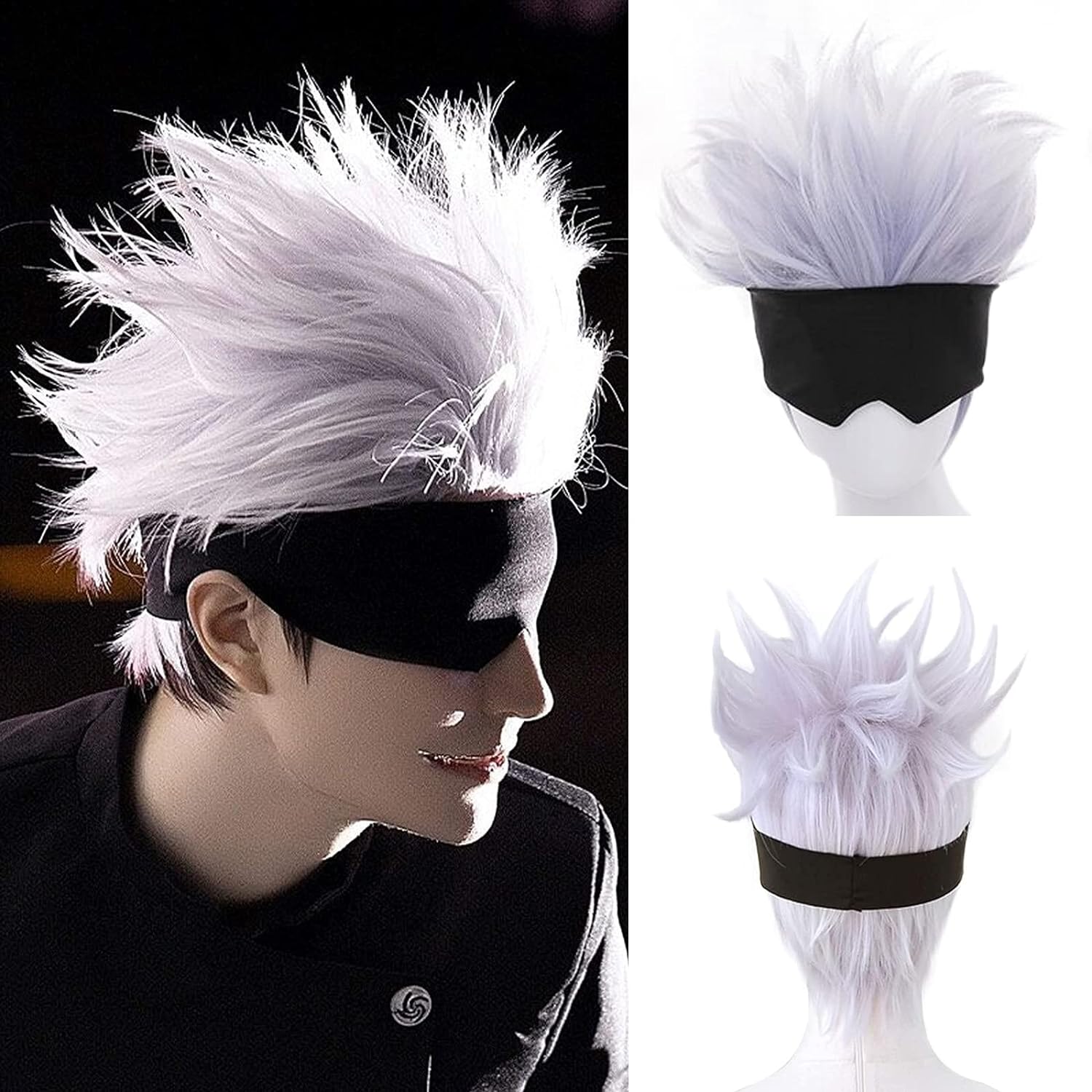 Black Blindfold + Short Wavy C - огляд і ціна Men Accessories Silver