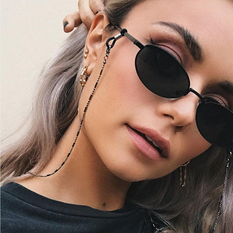 Mask Sunglasses Chains for Wom - огляд і ціна Men Accessories Silver