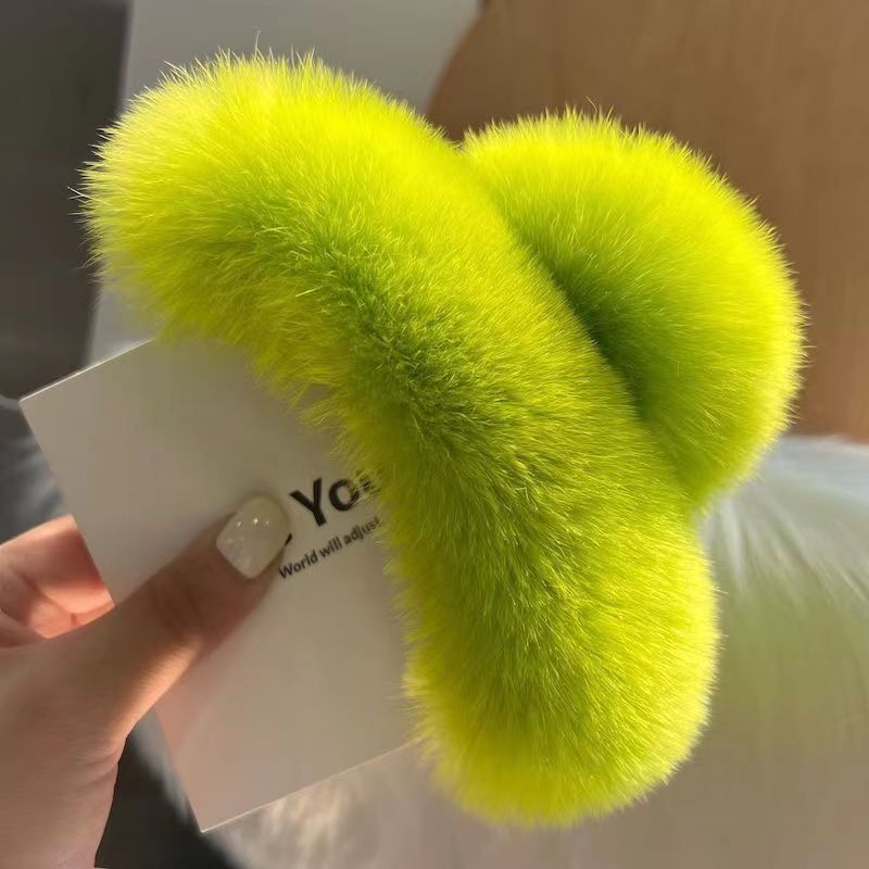 Real Rex rabbit hair large hai - огляд і ціна Men Accessories Silver