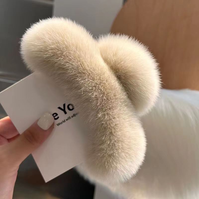 Real Rex rabbit hair large hai - огляд і ціна Men Accessories Silver
