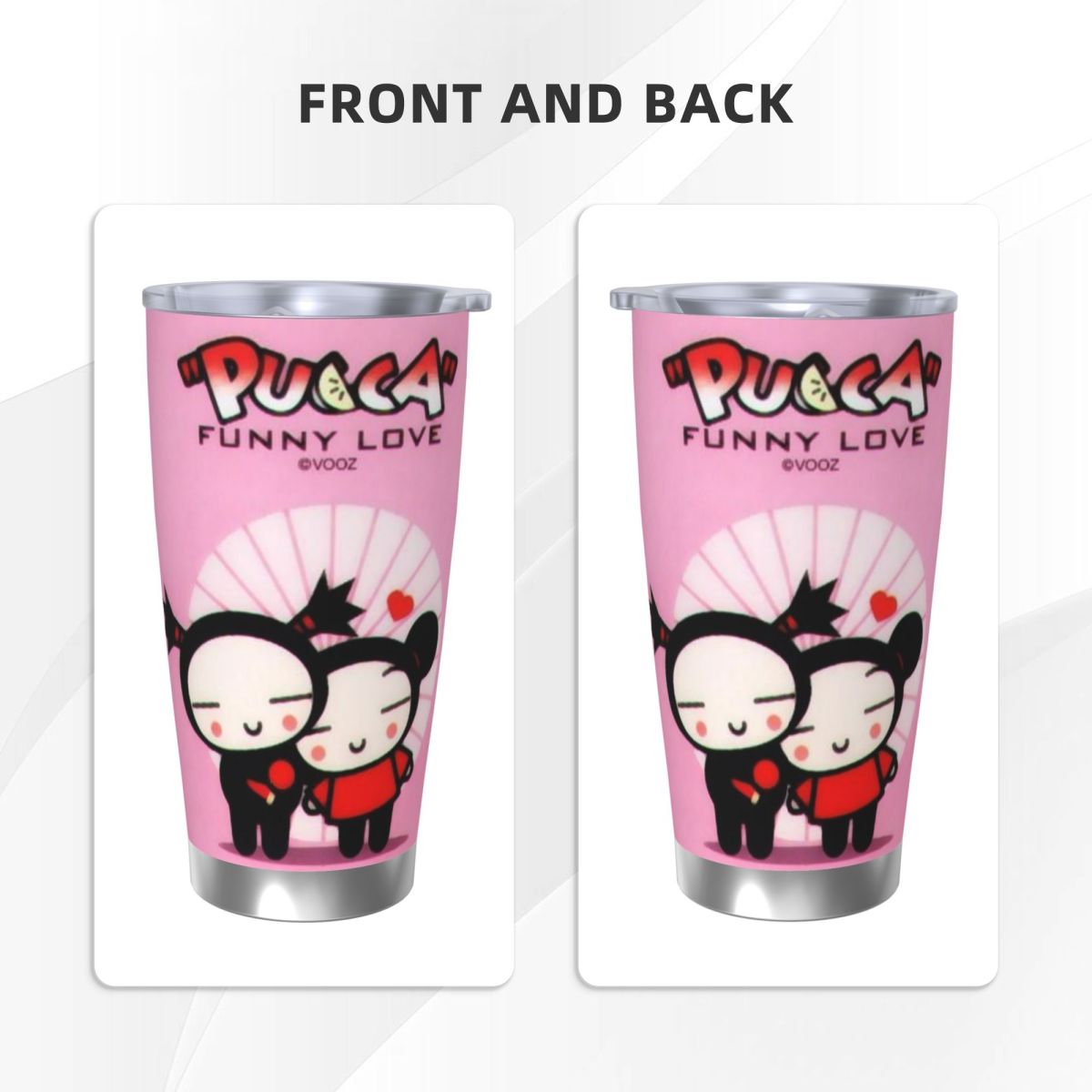 Cute Cartoon Pucca 20oz Stainl - огляд і ціна Flask Stainless Steel