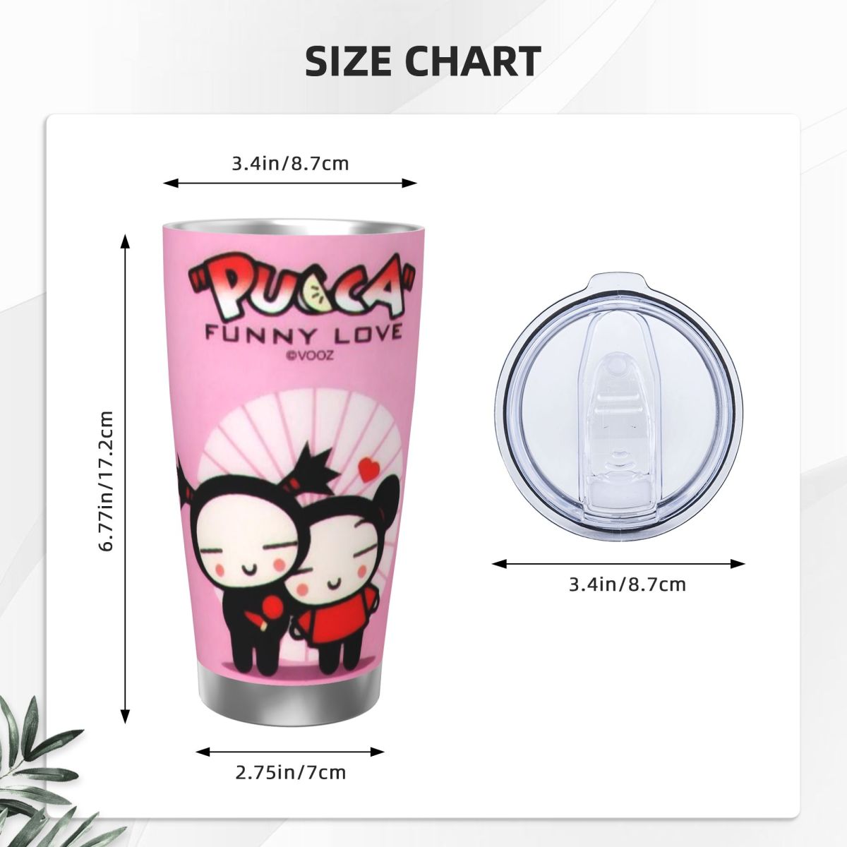 Cute Cartoon Pucca 20oz Stainl - огляд і ціна Flask Stainless Steel