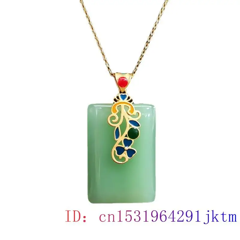 Jade Pendant Necklace Amulet C - огляд і ціна Men Accessories Silver