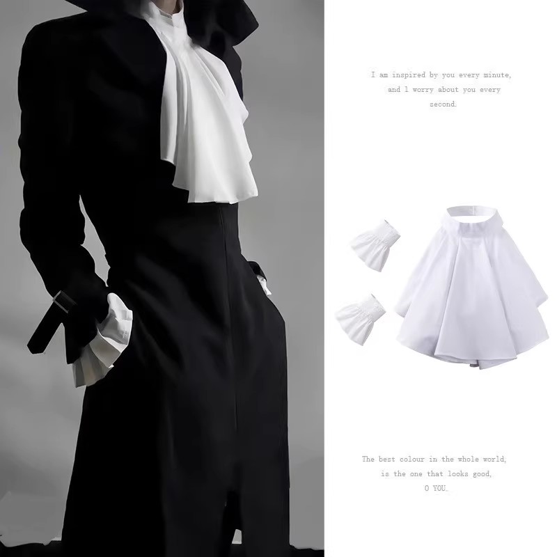 Victorian Neck Collar Ruffled  - огляд і ціна Men'S Victorian Accessories