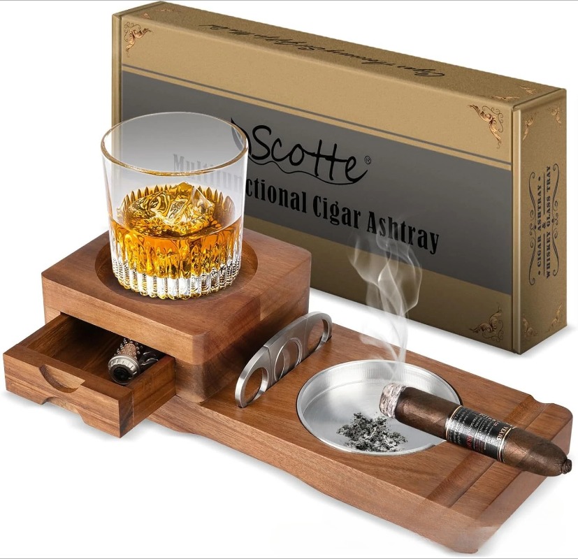 Multifunctional Solid Wood Cig - огляд і ціна Men Accessories Drawer