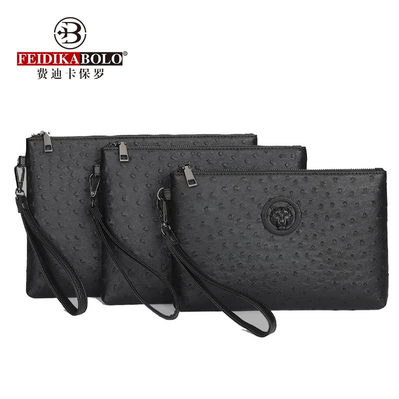 Ostrich Pattern Black Brown Wa - огляд і ціна Men Accessories Box