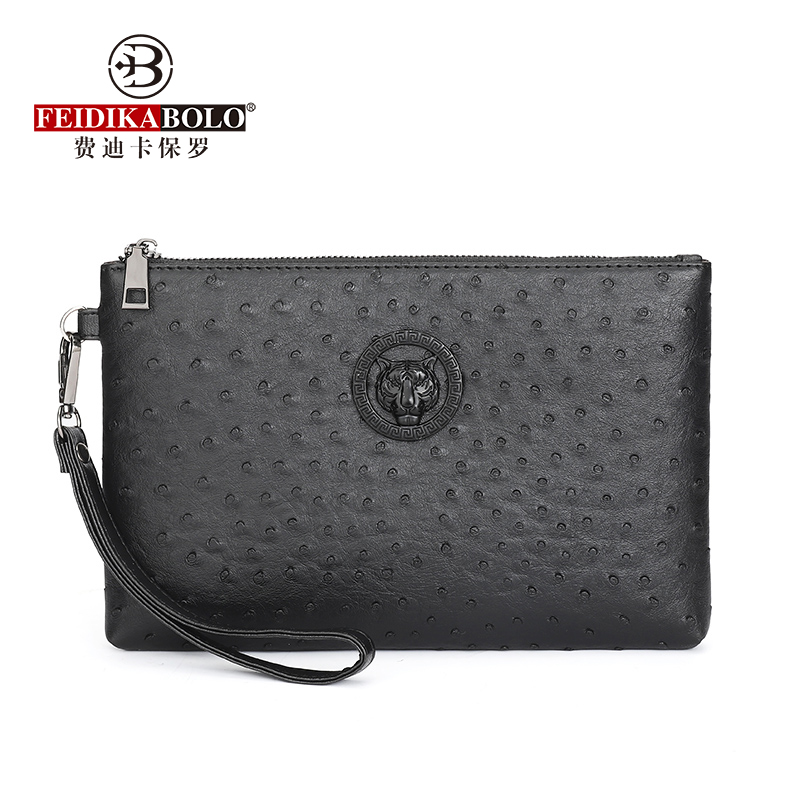 Ostrich Pattern Black Brown Wa - огляд і ціна Men Accessories Box