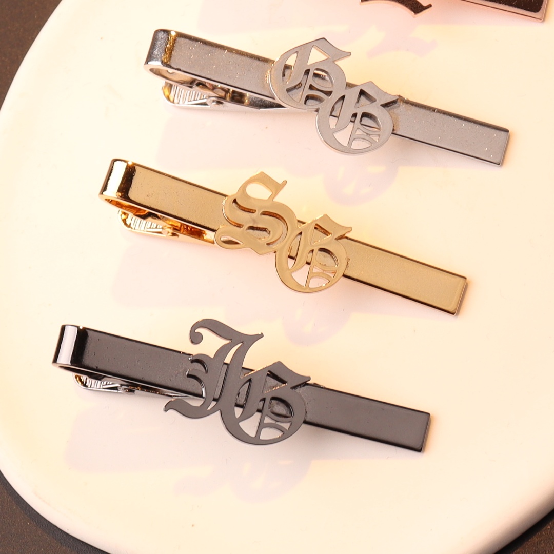 Custom Name Initials Tie Clip  - огляд і ціна Men Accessories Wedding
