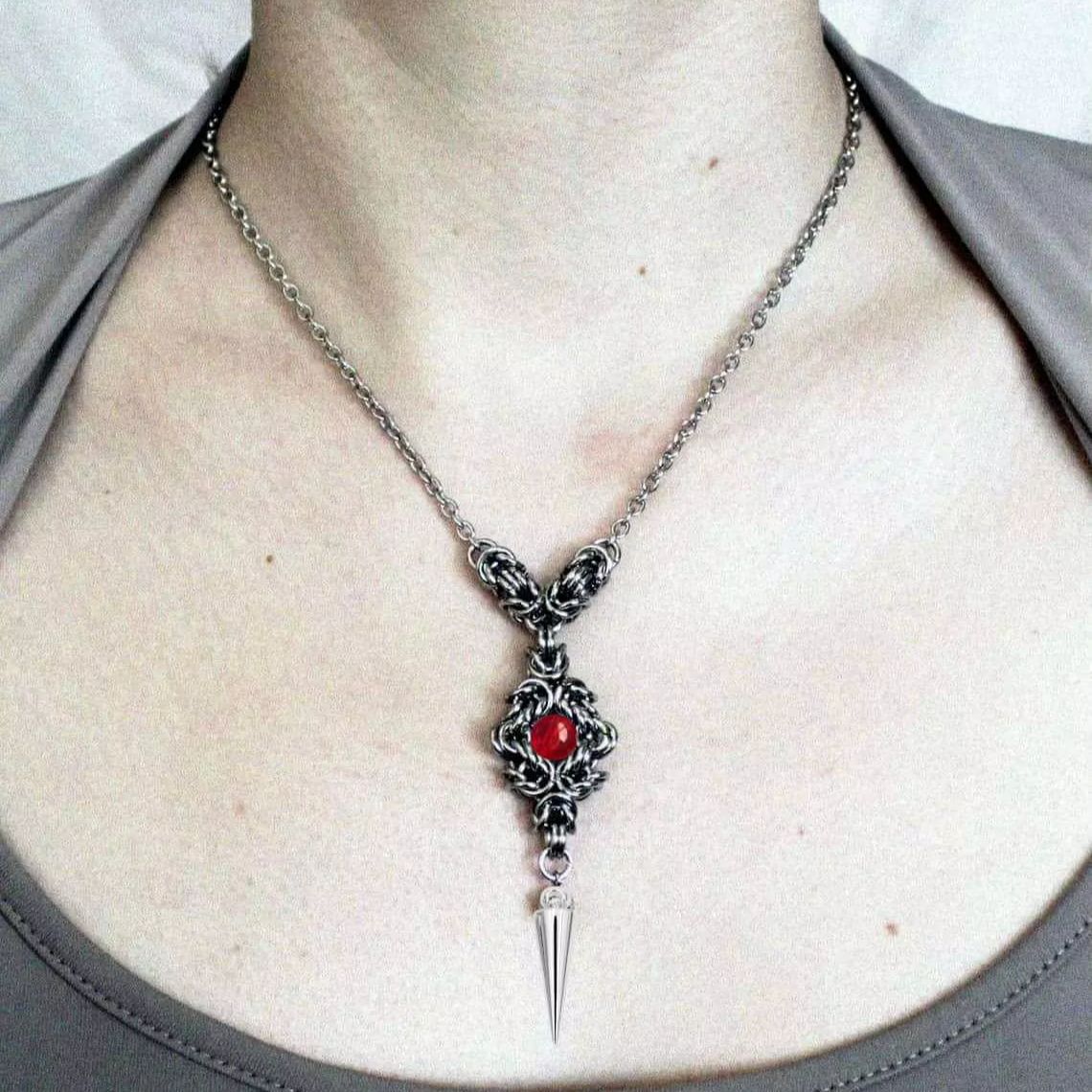 Punk rivet necklace,clasp,Goth - огляд і ціна Men'S Victorian Accessories