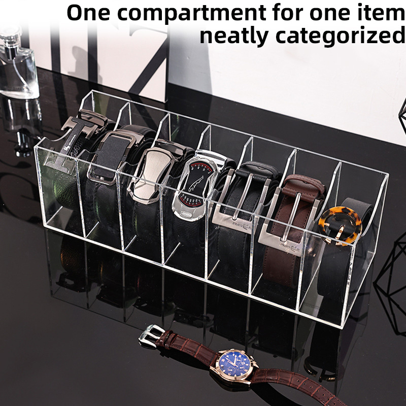 Clear Acrylic Belt Organizer w - огляд і ціна Men Accessories Drawer