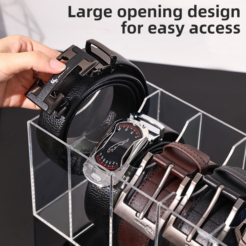 Clear Acrylic Belt Organizer w - огляд і ціна Men Accessories Drawer