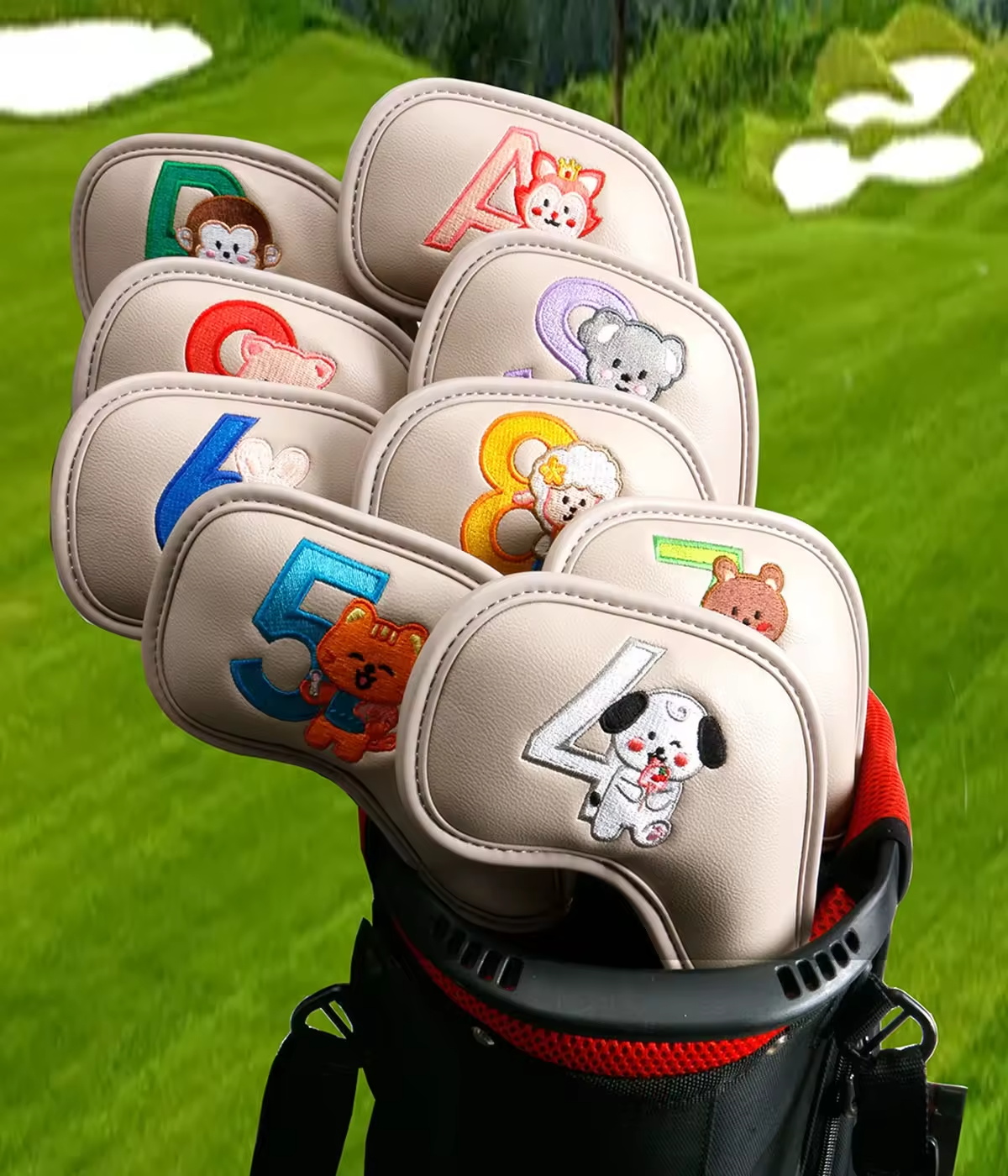 9Pcs Cute Cartoon Animal Golf  - огляд і ціна Men Accessories Gift
