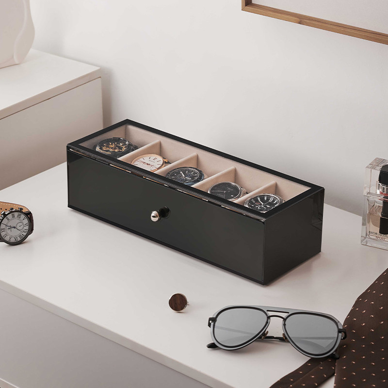 Plastic Watch Boxes Luxury 5/8 - огляд і ціна Men Accessories Drawer