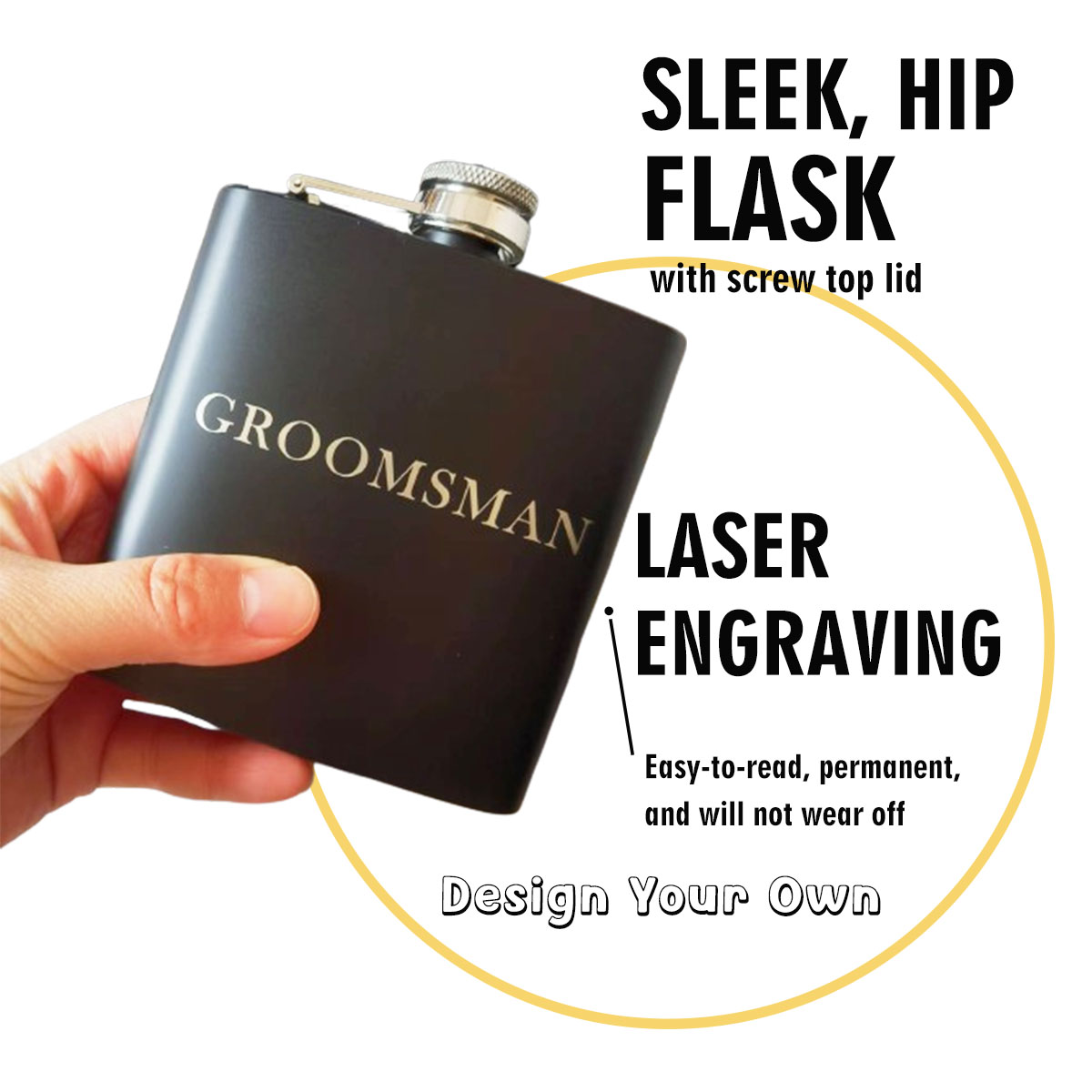 Custom Engraved Flask for Men  - огляд і ціна Flask Stainless Steel