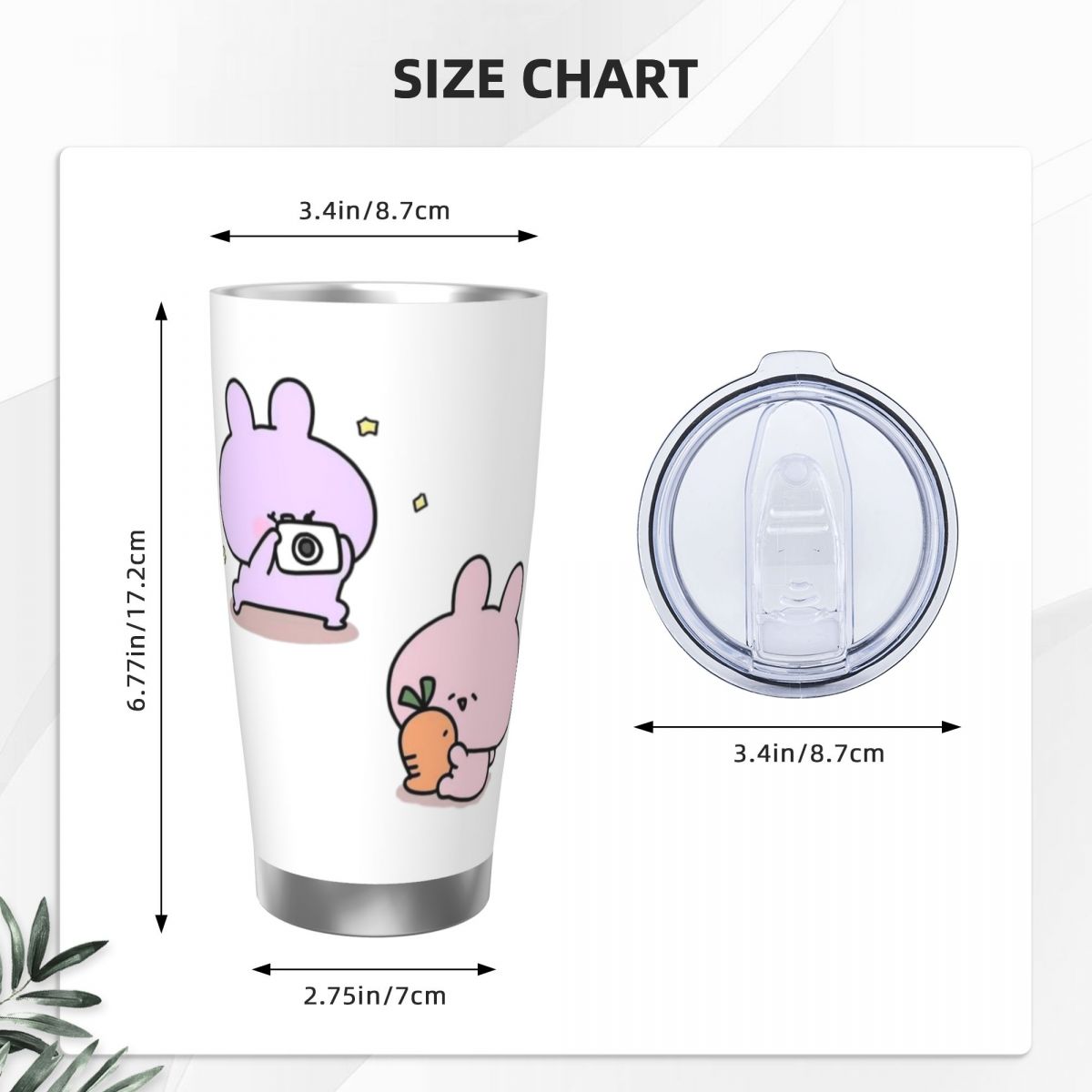 Asamimichaan Cute Asamimi 20oz - огляд і ціна Flask Stainless Steel