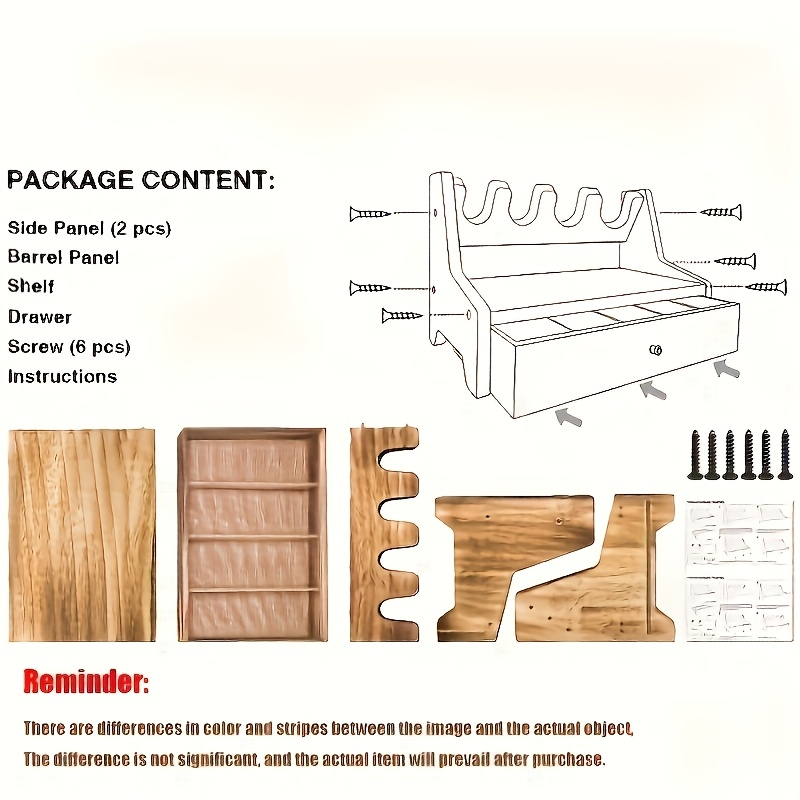Solid Wood Pistol Storage Stan - огляд і ціна Men Accessories Drawer