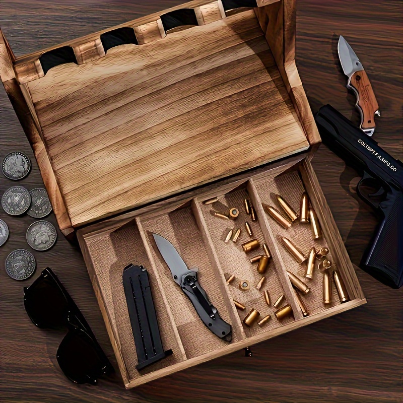 Solid Wood Pistol Storage Stan - огляд і ціна Men Accessories Drawer